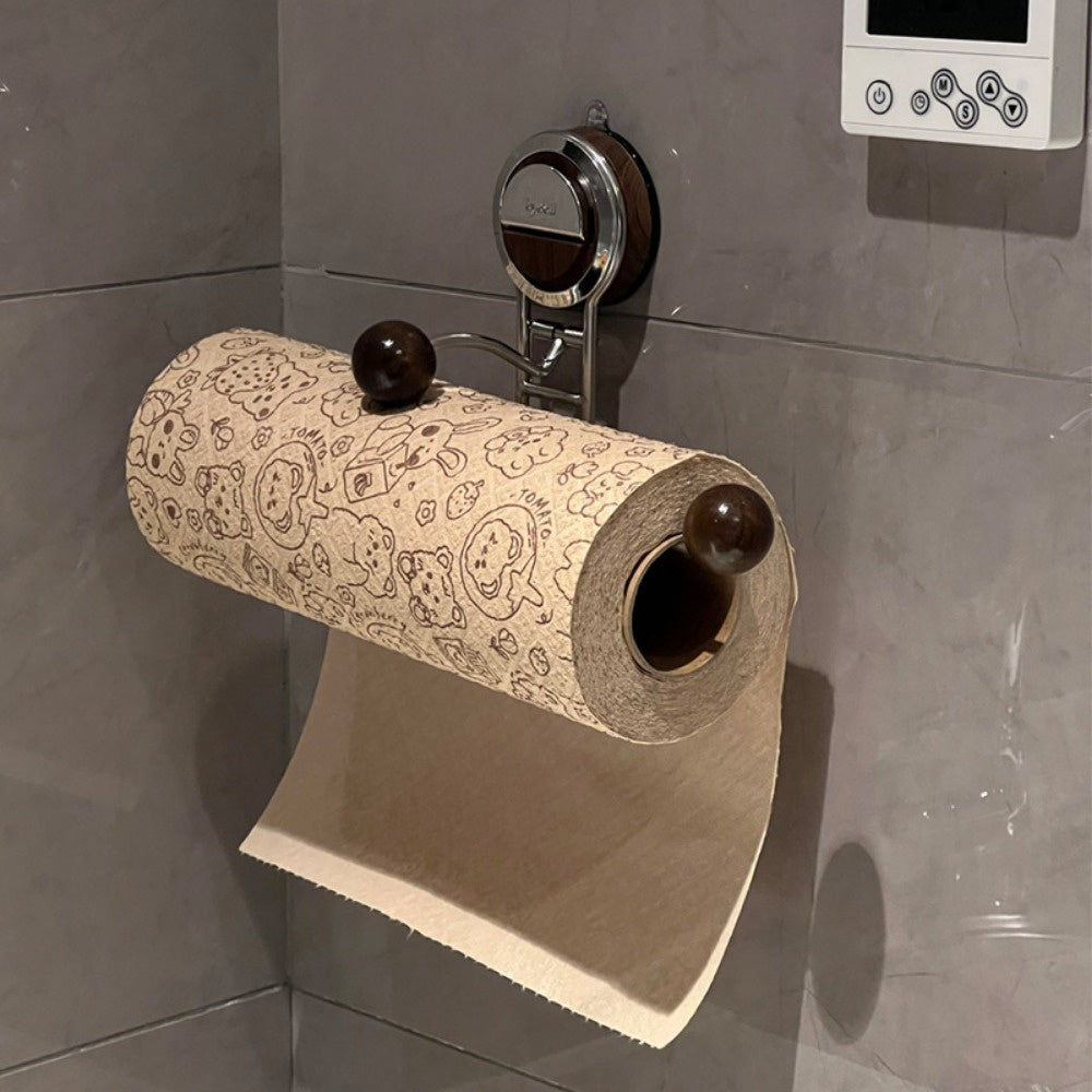 KeukenGrip Roll holder stainless steel paper towel holder with suction cup | Bowlift