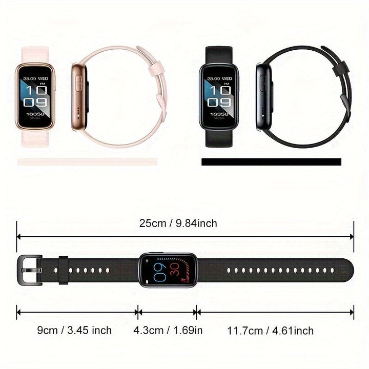 BowLift | Waterproof Smartwatch with 7 Days Battery Life and Fast Charging for Fitness Tracking