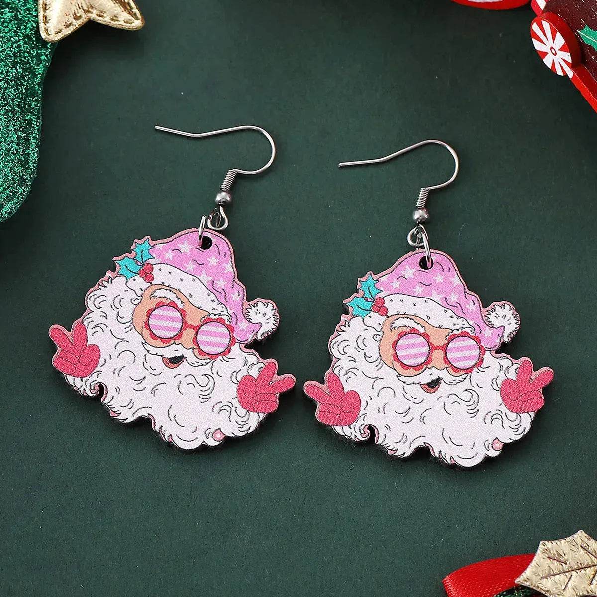 BowLift | Funny Santa Claus Earrings Christmas Pendant Earrings Gift