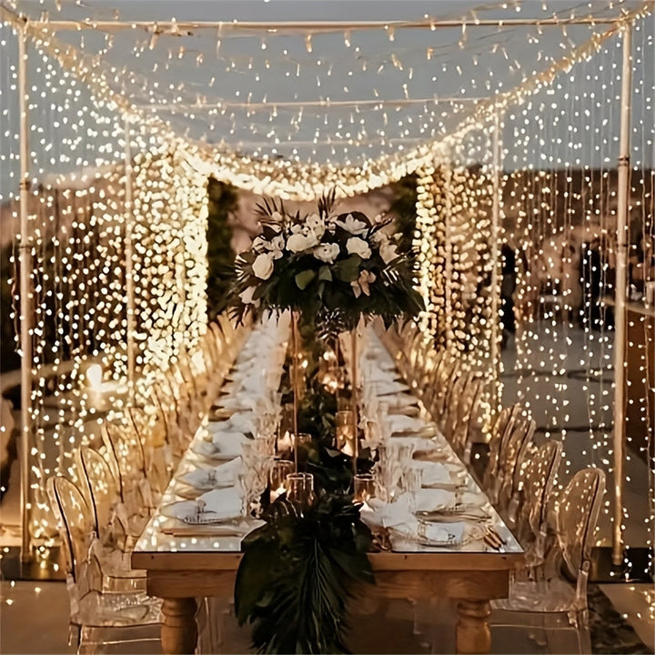 BowLift | Fairy Lights Curtain Warm White LED USB Set