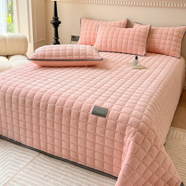 BowLift | Modern Soft Throw Blanket with Square Texture – Stylish Fluffy Bed & Sofa Cover