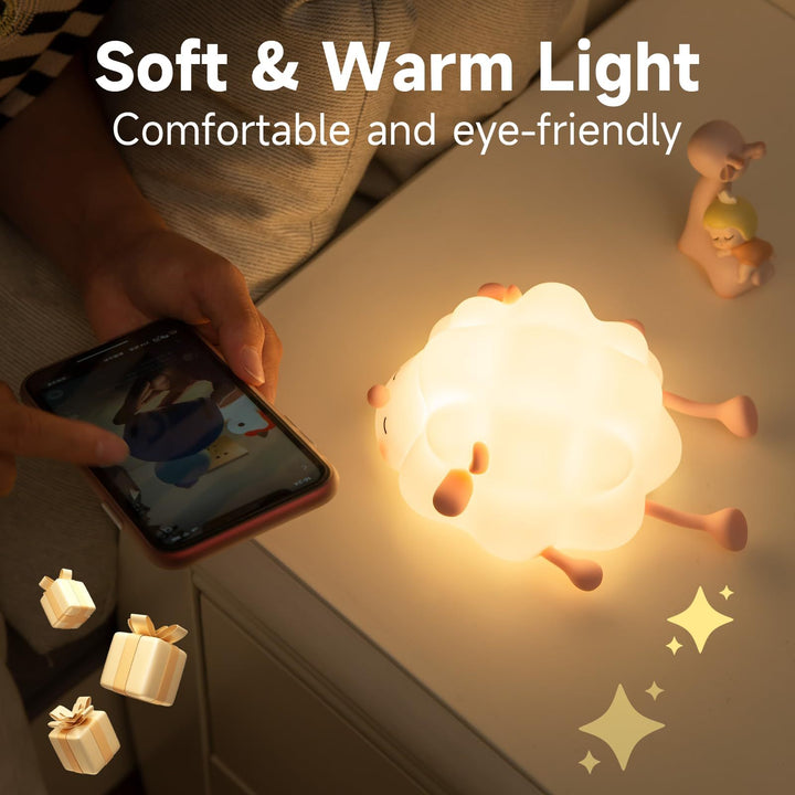 Rechargeable sheep night lamp with timer and dimmer | Bowlift