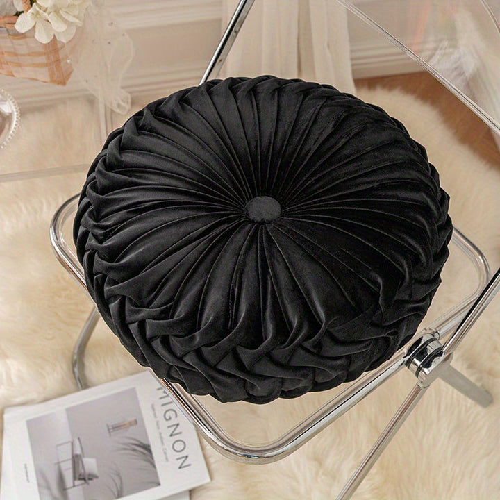 BowLift | VelvetGlow - Soft Round Cushion for Cozy Spaces