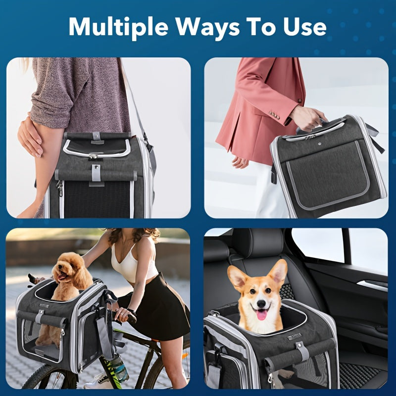 BowLift | Expandable Pet Bike Basket – Comfortable & Safe Bicycle Carrier for Small Dogs and Cats
