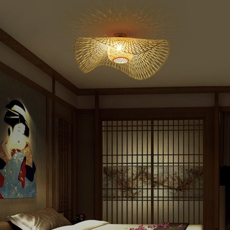 BowLift | MutoCraft - Elegant rattan pendant light with Japanese influences