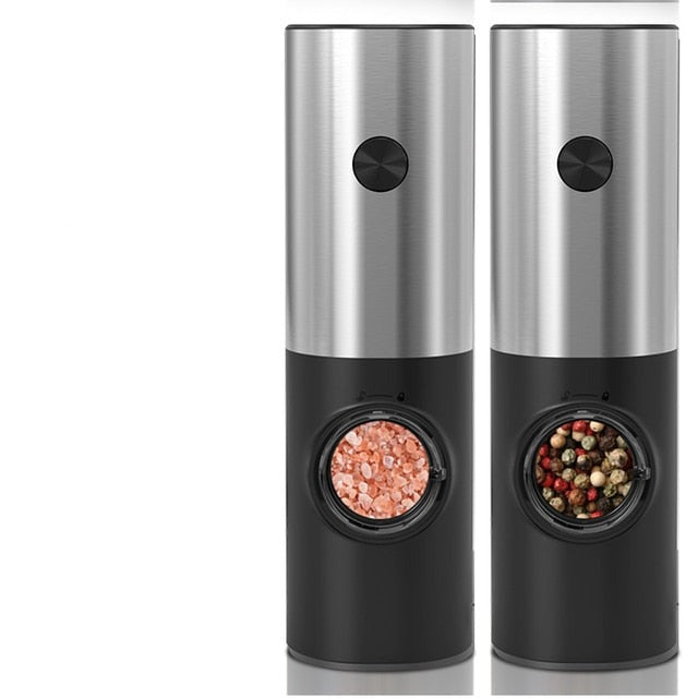 Electric Automatic Mill Pepper And Salt Grinder With LED Light | Bowlift