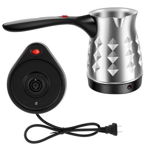 Electric Coffee Pot Stainless Steel Espresso Maker with Folding Handle | Bowlift