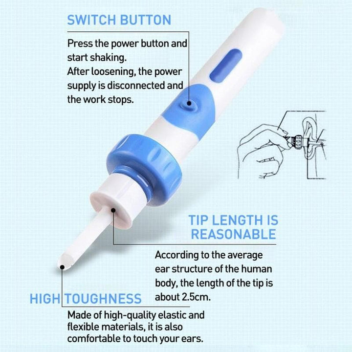 BowLift | Ear Cleaner with Vibration and Vacuum – Safe and Painless for Adults & Children