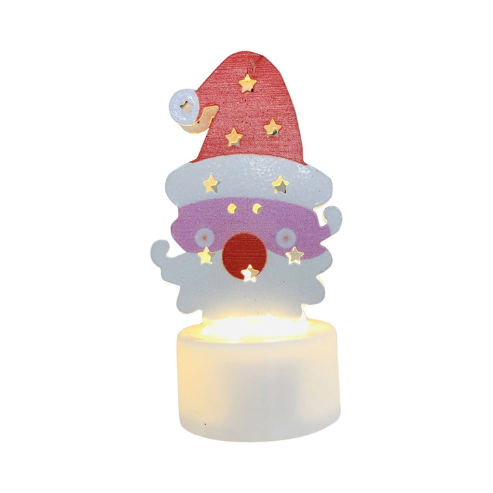 BowLift | Electronic LED Christmas Candle Lamps - Set of 10 – Adorable Santa, Snowman & Tree Night Lights for Festive Home, Party, & Garden Décor