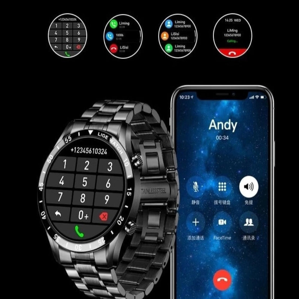 BowLift | Smartwatch Stainless Steel Modern Health Tracker