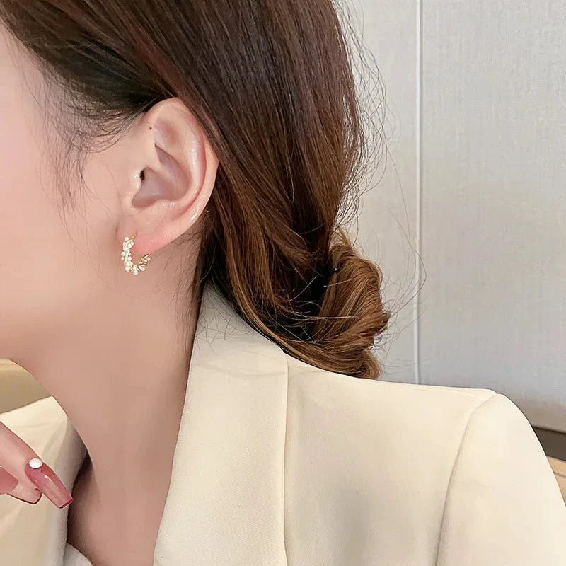 BowLift | Elegant Beaded Hoop Earrings