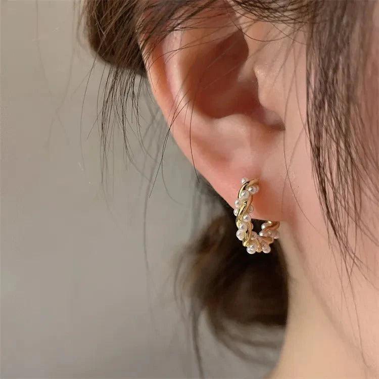 BowLift | Elegant Beaded Hoop Earrings