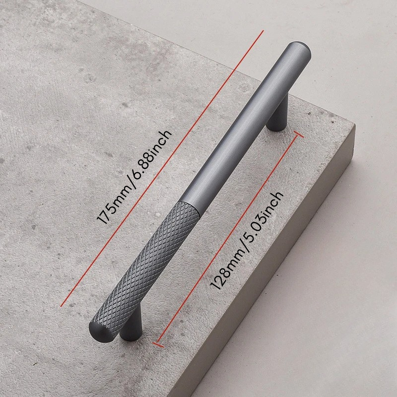 Elegant Cabinet Drawer Door Furniture Knurled Handle and Door Knob | Bowlift