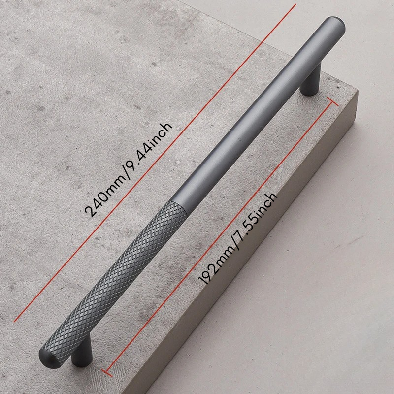 Elegant Cabinet Drawer Door Furniture Knurled Handle and Door Knob | Bowlift