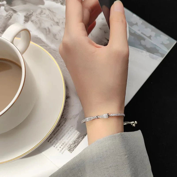 BowLift | Elegant Diamond Bow Bracelet