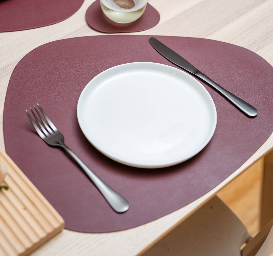 BowLift | Luxury Leather Placemat and Coaster Set