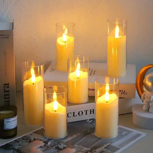 BowLift | LED Candles with Glass Holders for Home Decor