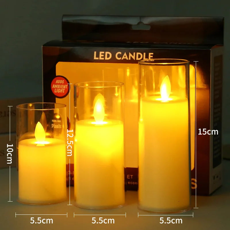 BowLift | LED Candles with Glass Holders for Home Decor