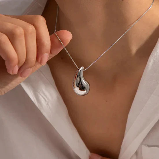BowLift | Women's Elegant Gold Teardrop Earrings | Sleek Polished Design