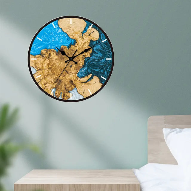 BowLift | Rustic Wooden Wall Clock with Roman Numerals
