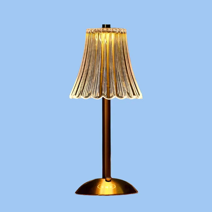 BowLift | Table Lamp with Crystal Shade and USB Charging