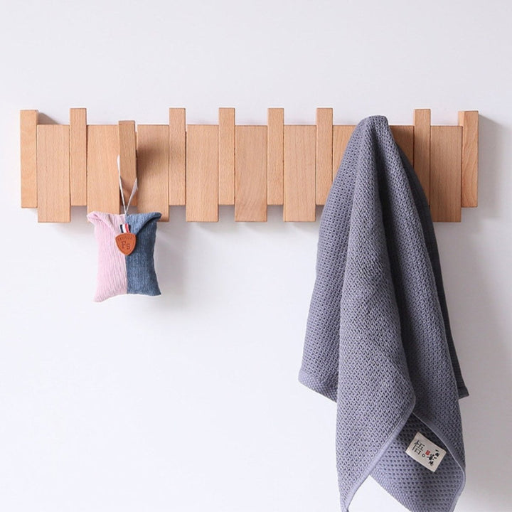 BowLift | Wood Wall Mounted Tower Trail Coat Hooks