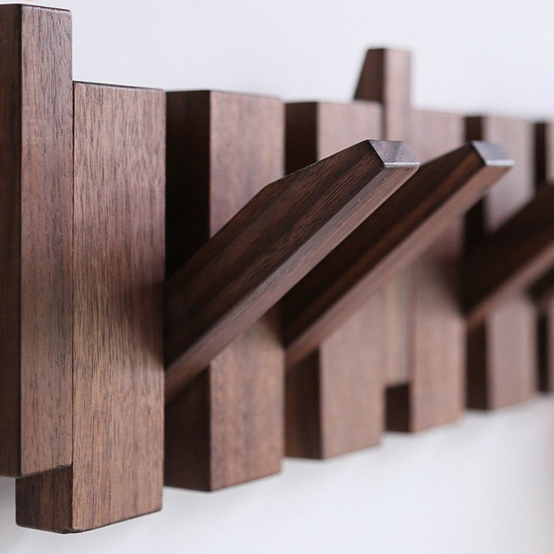 BowLift | Wood Wall Mounted Tower Trail Coat Hooks