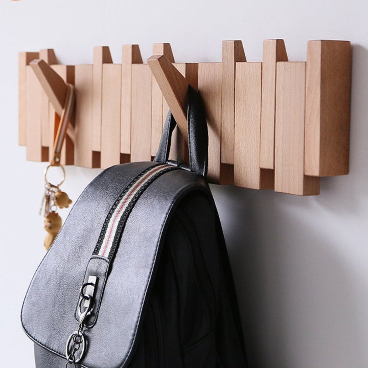 BowLift | Wood Wall Mounted Tower Trail Coat Hooks