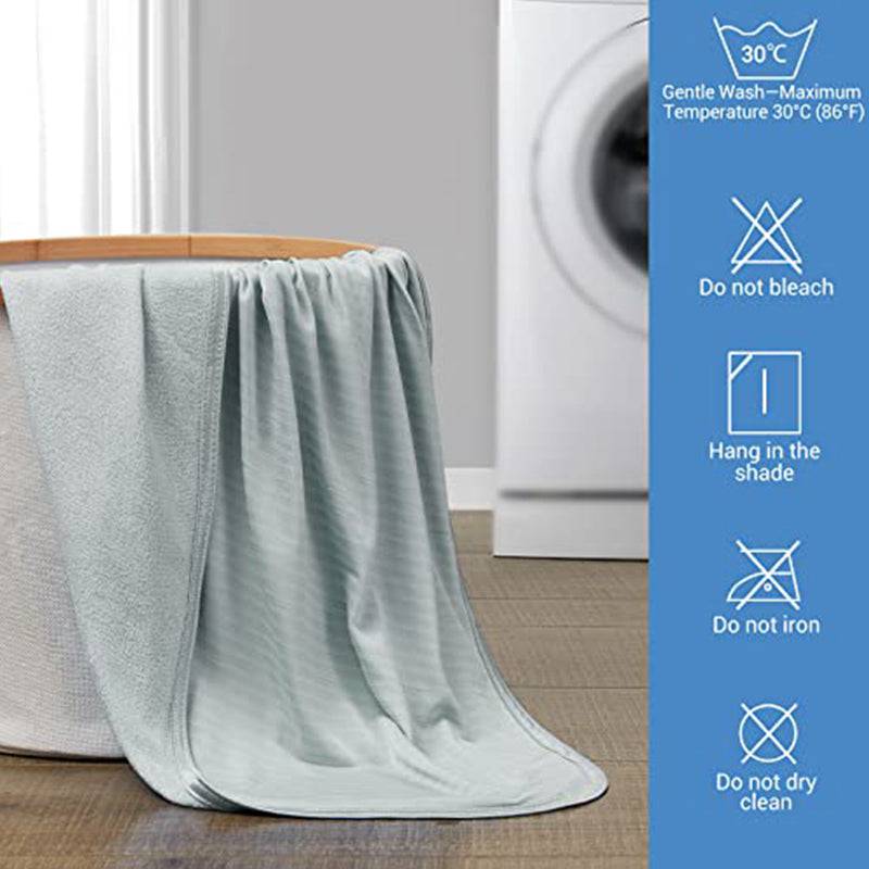 Cool Fiber Q-Max 0.4 Double-Sided Ice Silk Cooling Blanket – Gray | Bowlift