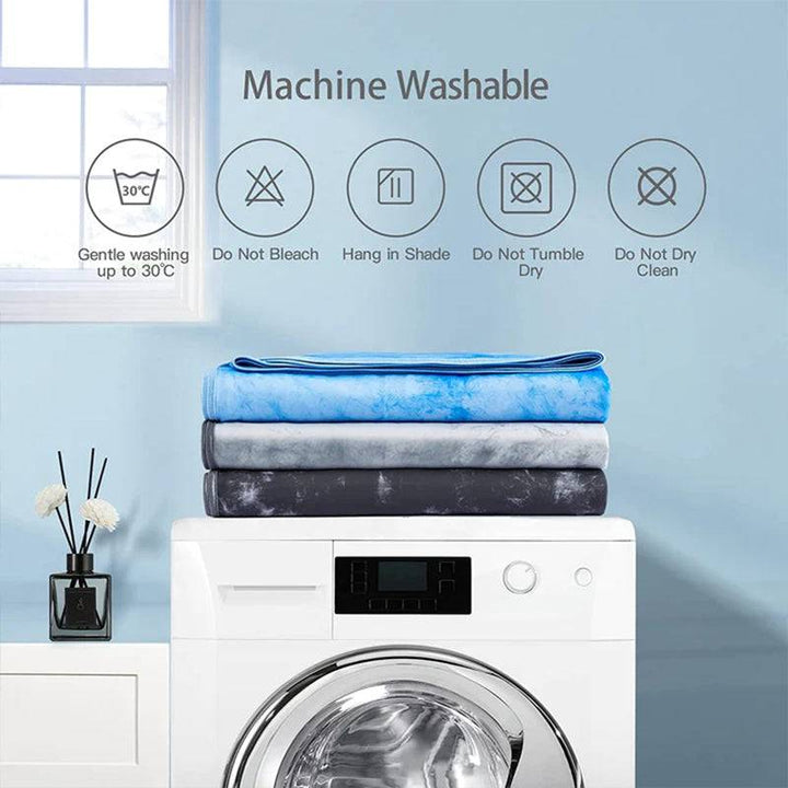Tie-Dye Cooling Blanket – Q-Max > 0.5, Double-Sided & Stylish Color Gray | Bowlift