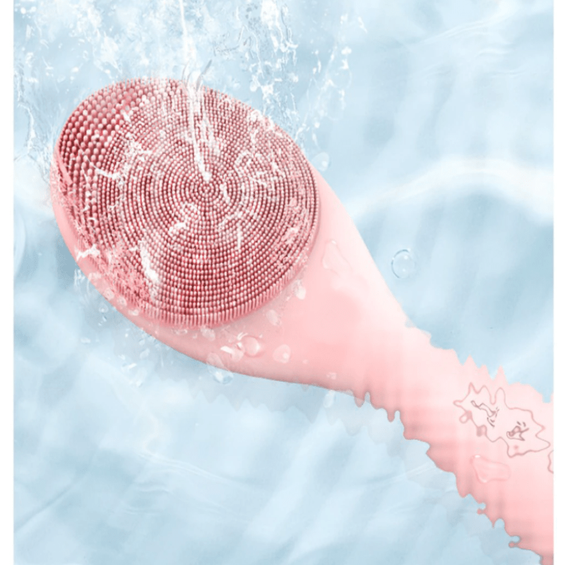 BowLift | Electric facial cleanser with LED light & 42 °C heat technology | Silicone skincare device with sound vibration