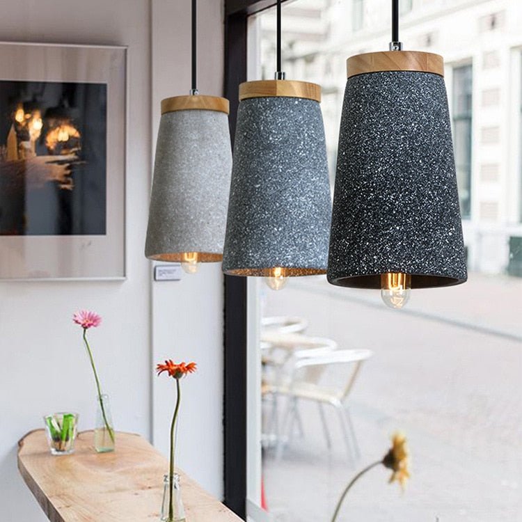 BowLift | UrbanAura – Stylish Cement Pendant Lamp