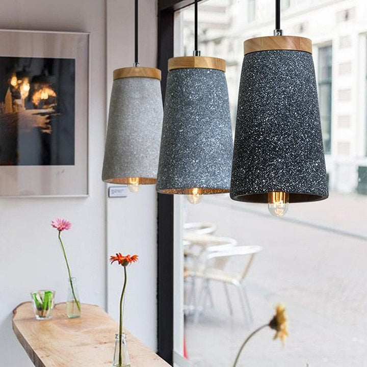 BowLift | UrbanAura – Stylish Cement Pendant Lamp