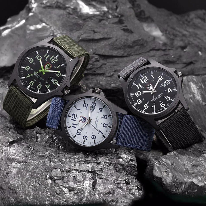 BowLift | ShadowGuard™ | Luminous Military Wristwatch with Tactical Features | Waterproof, Shock Resistant, Ideal for Outdoor Adventures & Survival