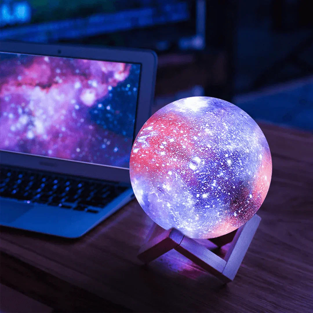 SterrenGlans Galaxy Lamp – LED Night Light with Touch Control | Bowlift