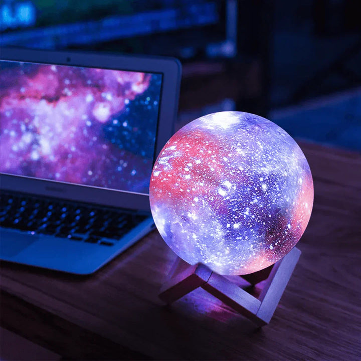 SterrenGlans Galaxy Lamp – LED Night Light with Touch Control | Bowlift
