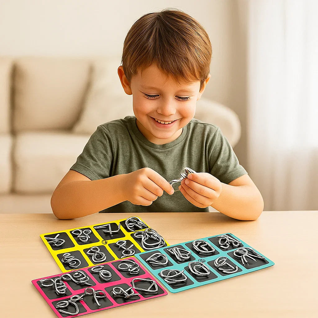 BowLift | Metal Brain Teaser Puzzle Game Set