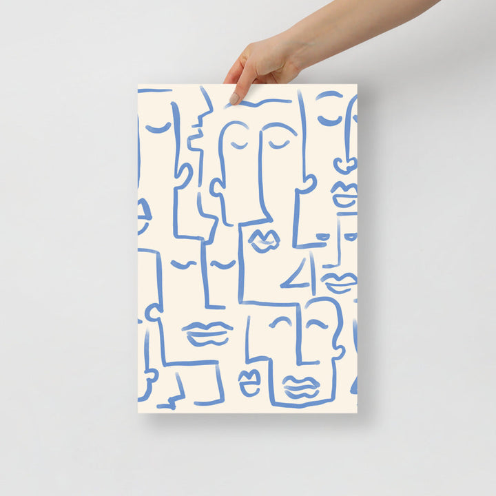 Abstract Faces Wall Art | Bowlift