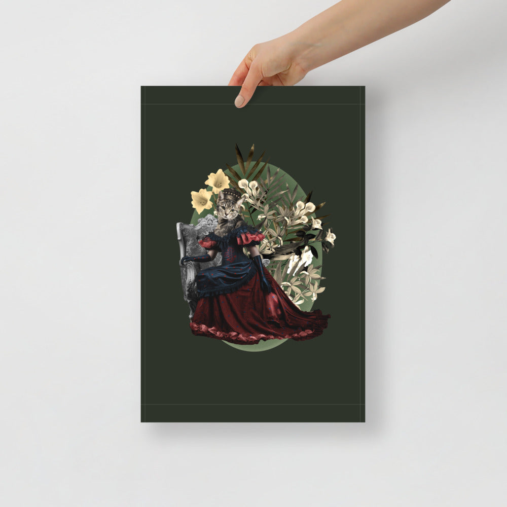 Cat Queen Dark Green | Bowlift