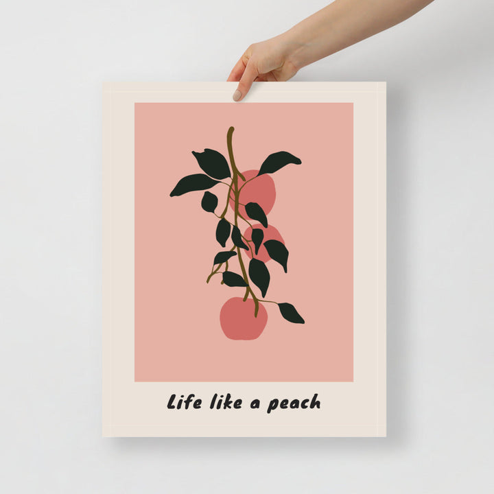 Life Like a Peach Wall Art | Bowlift