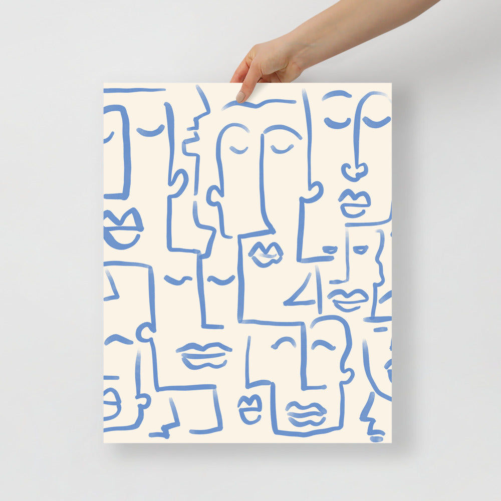 Abstract Faces Wall Art | Bowlift