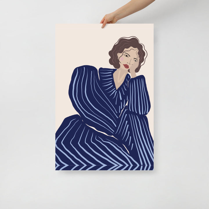 Blue Tracksuit Wall Art | Bowlift