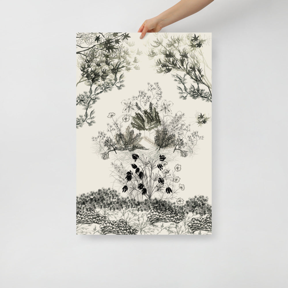 Japanese Garden Scene Wall Art | Bowlift