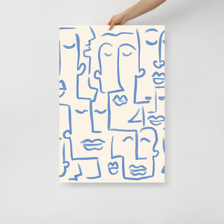 Abstract Faces Wall Art | Bowlift