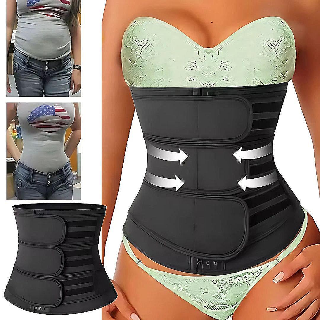 ThermoCore | Waist Trainer Belt – Triple Compression – Breathable Neoprene Fit – Post‑Workout & Postpartum Use Bowlift