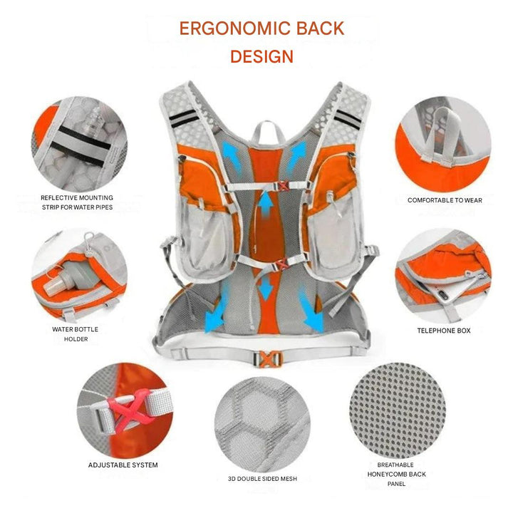 BowLift | HydroTrail Backpack with Built-in Water Bladder – Lightweight & Waterproof