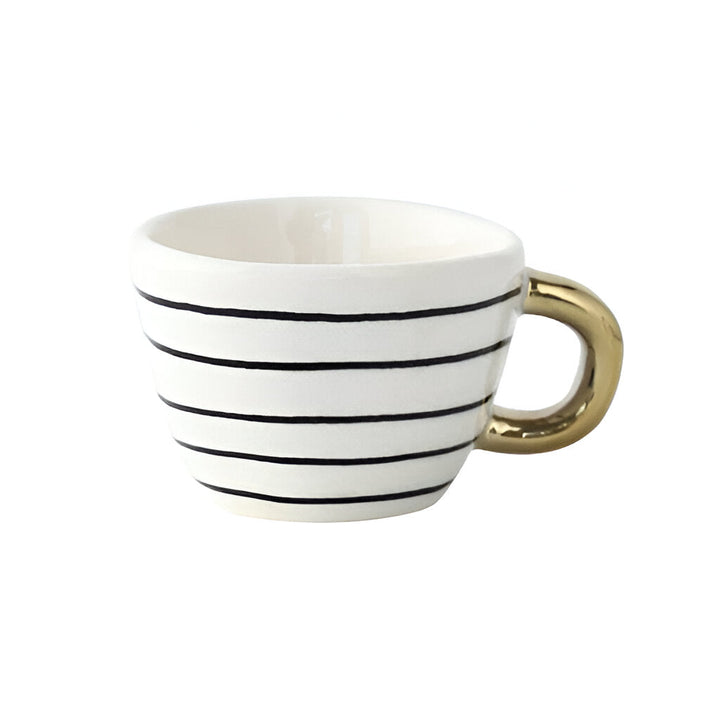 Ceramic mug with geometric design – Stylish and modern | Ideal for coffee or tea | Bowlift