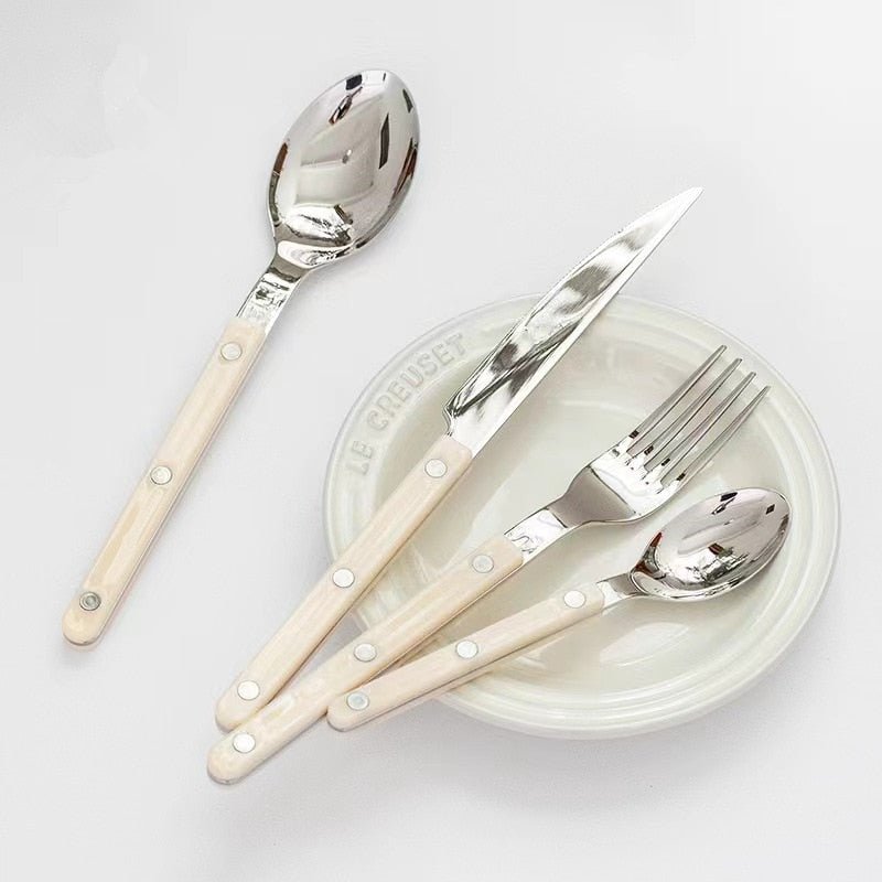 BowLift | ETERNISERVE – 24-Piece Engraved Stainless Steel Cutlery Set for 6