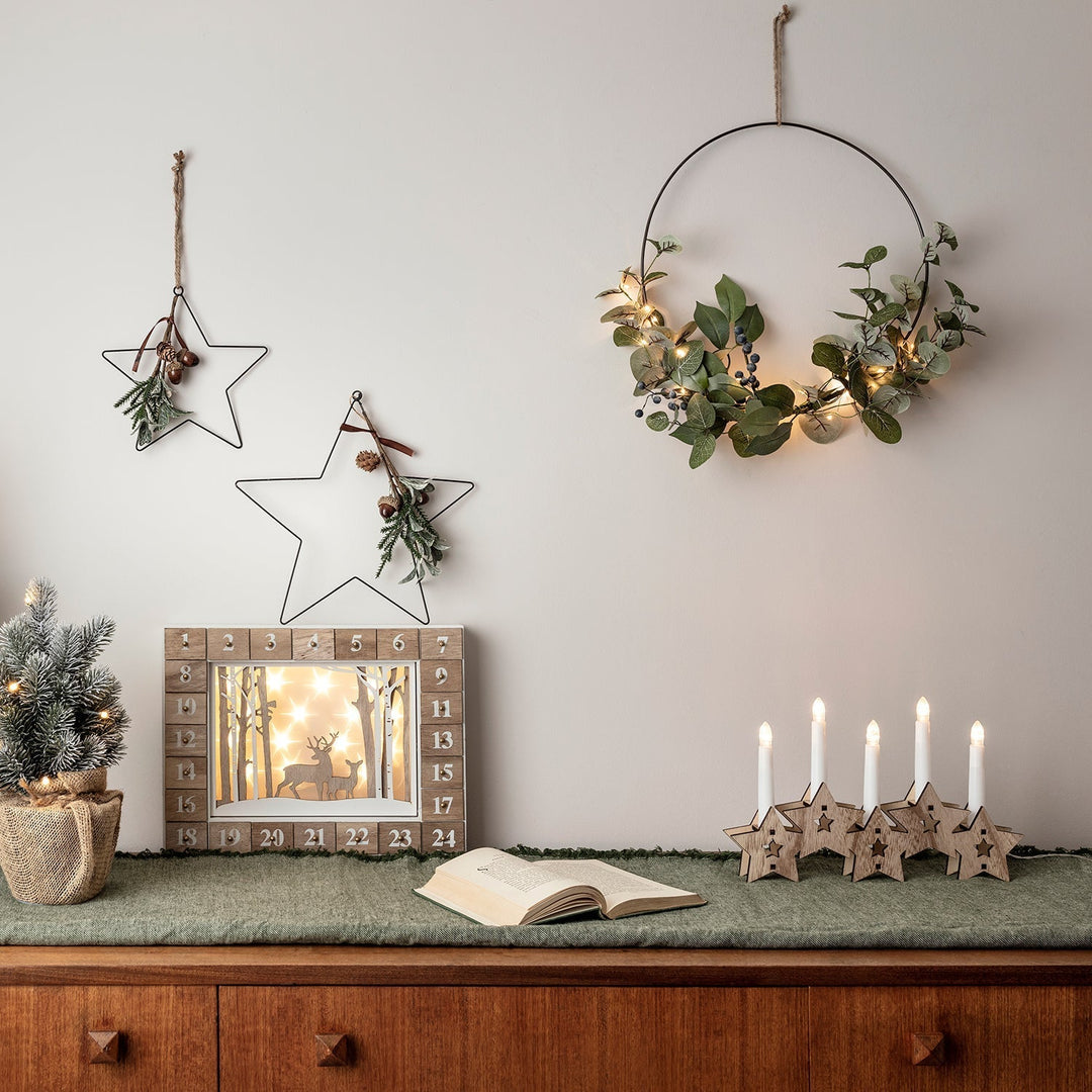 BowLift | Christmas Wreath Eucalyptus LED Lights
