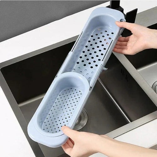 BowLift | Orgnivo Adjustable Sink Organizer | Telescopic Function | For Sponges & Cloths | Ventilated & Hygienic